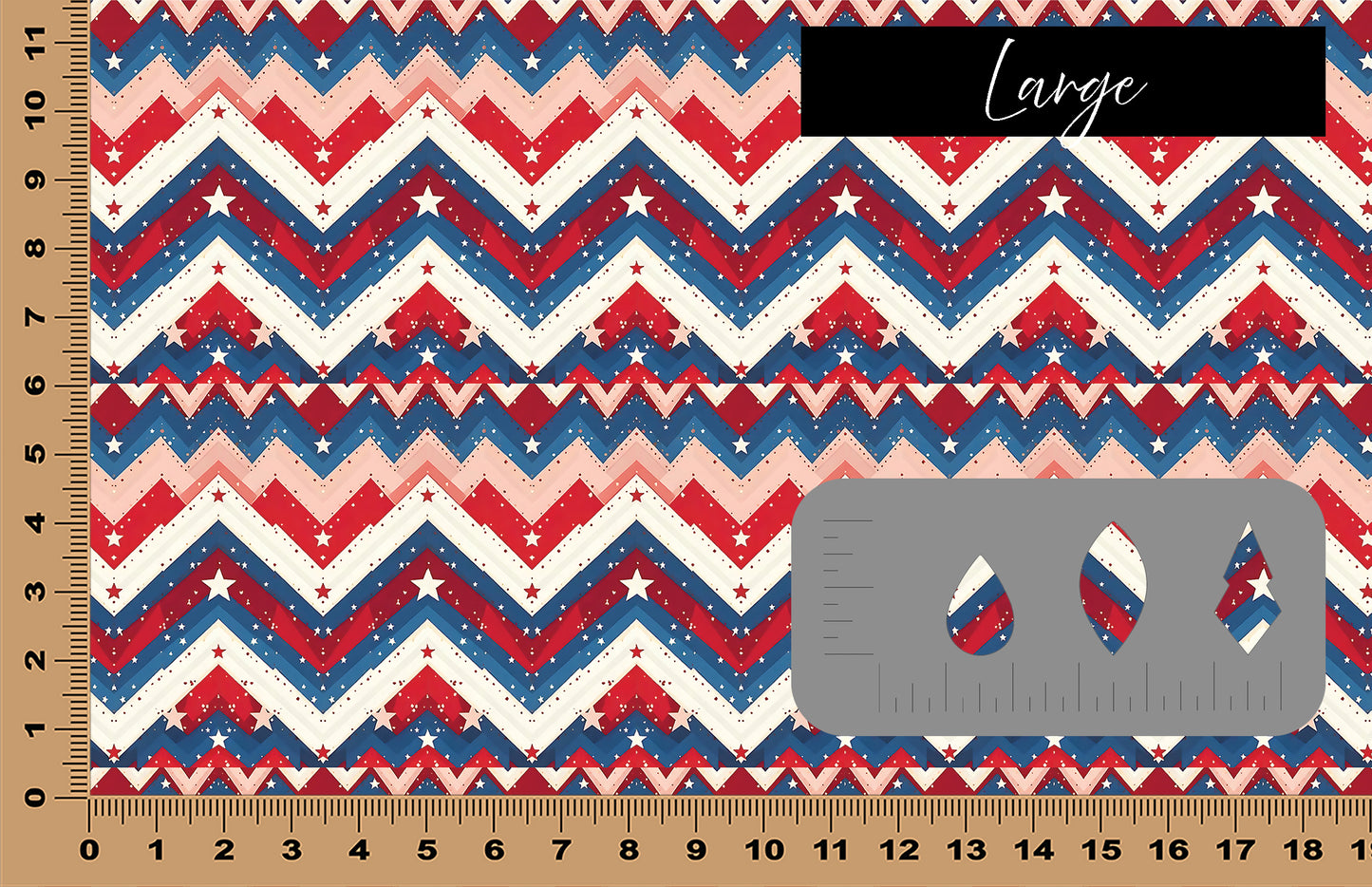 DecoCraft - Americana - Patchwork Chevron II