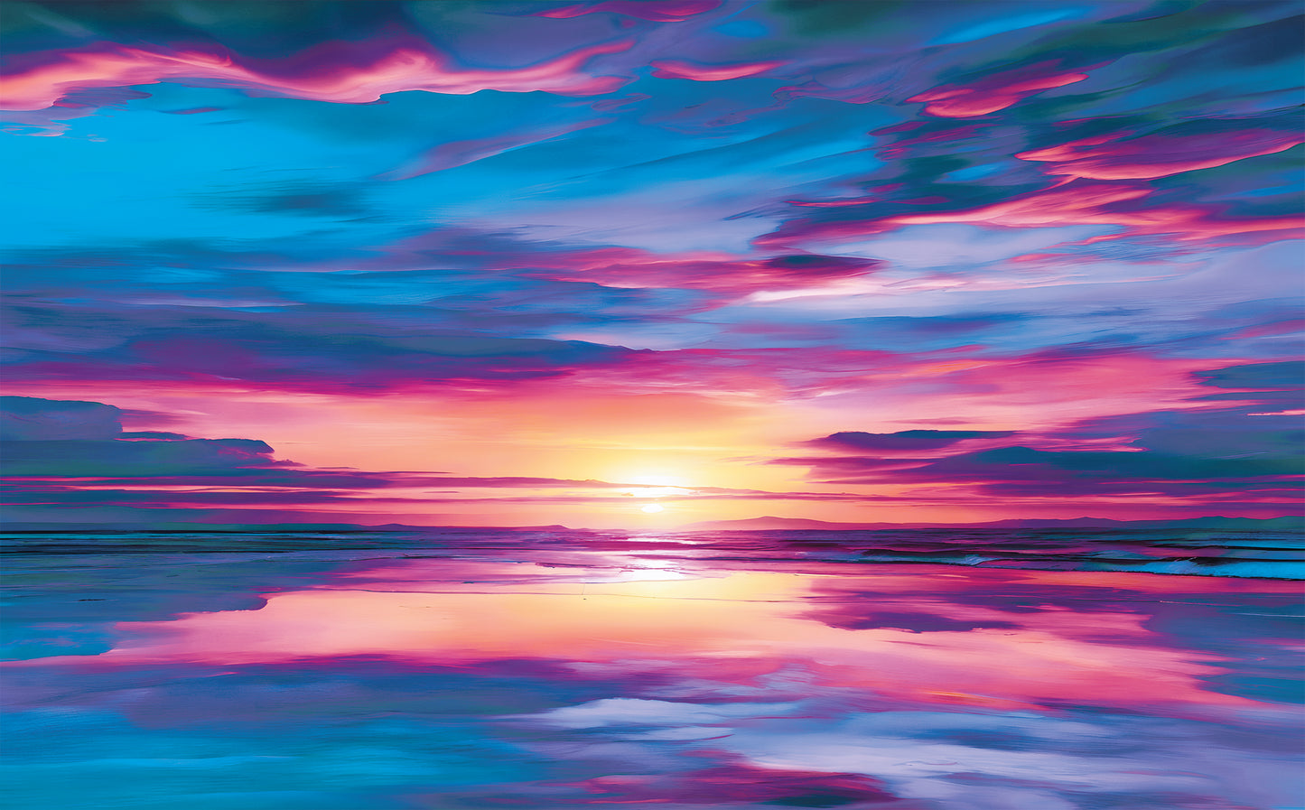 DecoCraft - Skies & Landscapes - Romantic Sunset - Blue