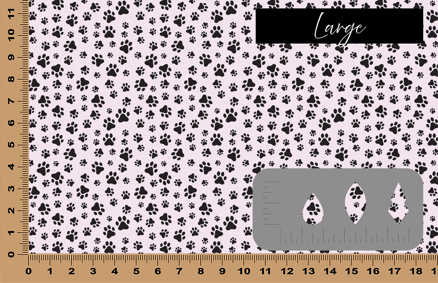 DecoCraft - Animals, Bugs & Birds - Scattered Paw Prints