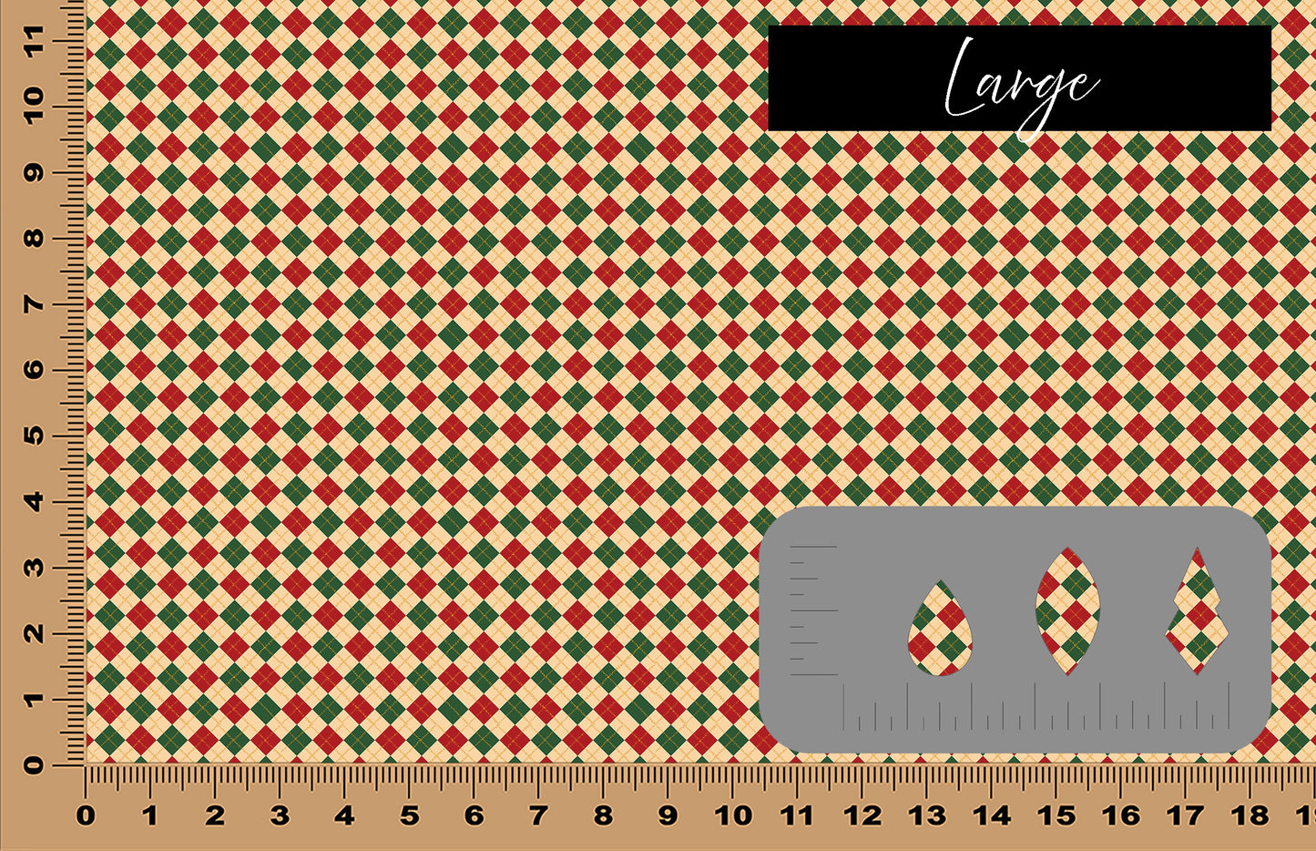 DecoCraft Christmas - Vintage Argyle I
