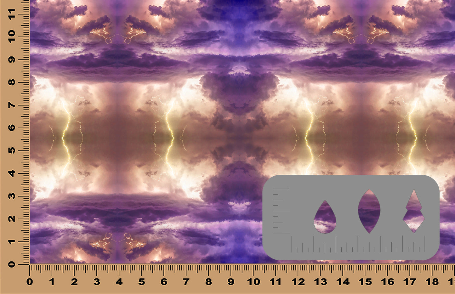 DecoCraft - Cherokee Rose - Style Sheet - Purple & Gold Lightning