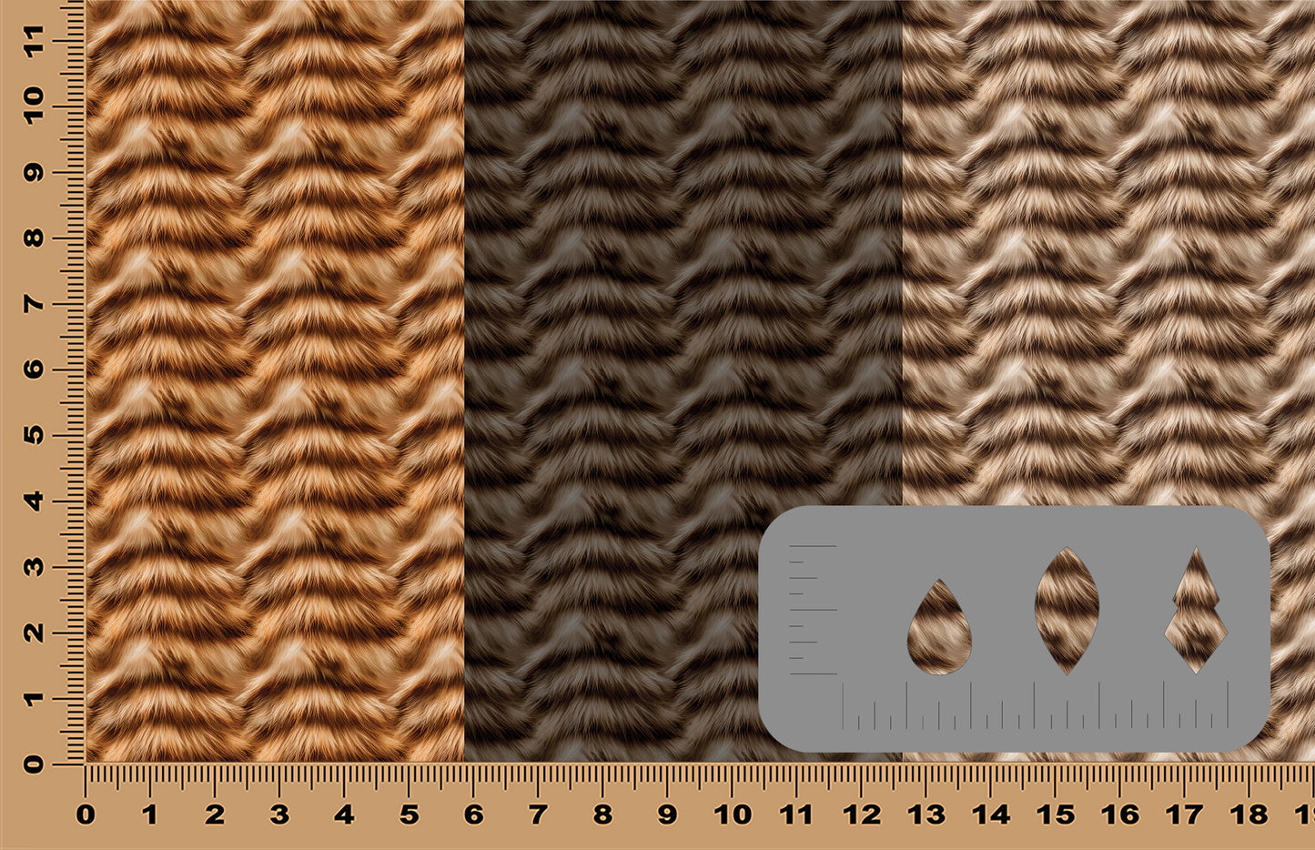 DecoCraft - Cherokee Rose - Style Sheet - Tabby Cat Fur Trio