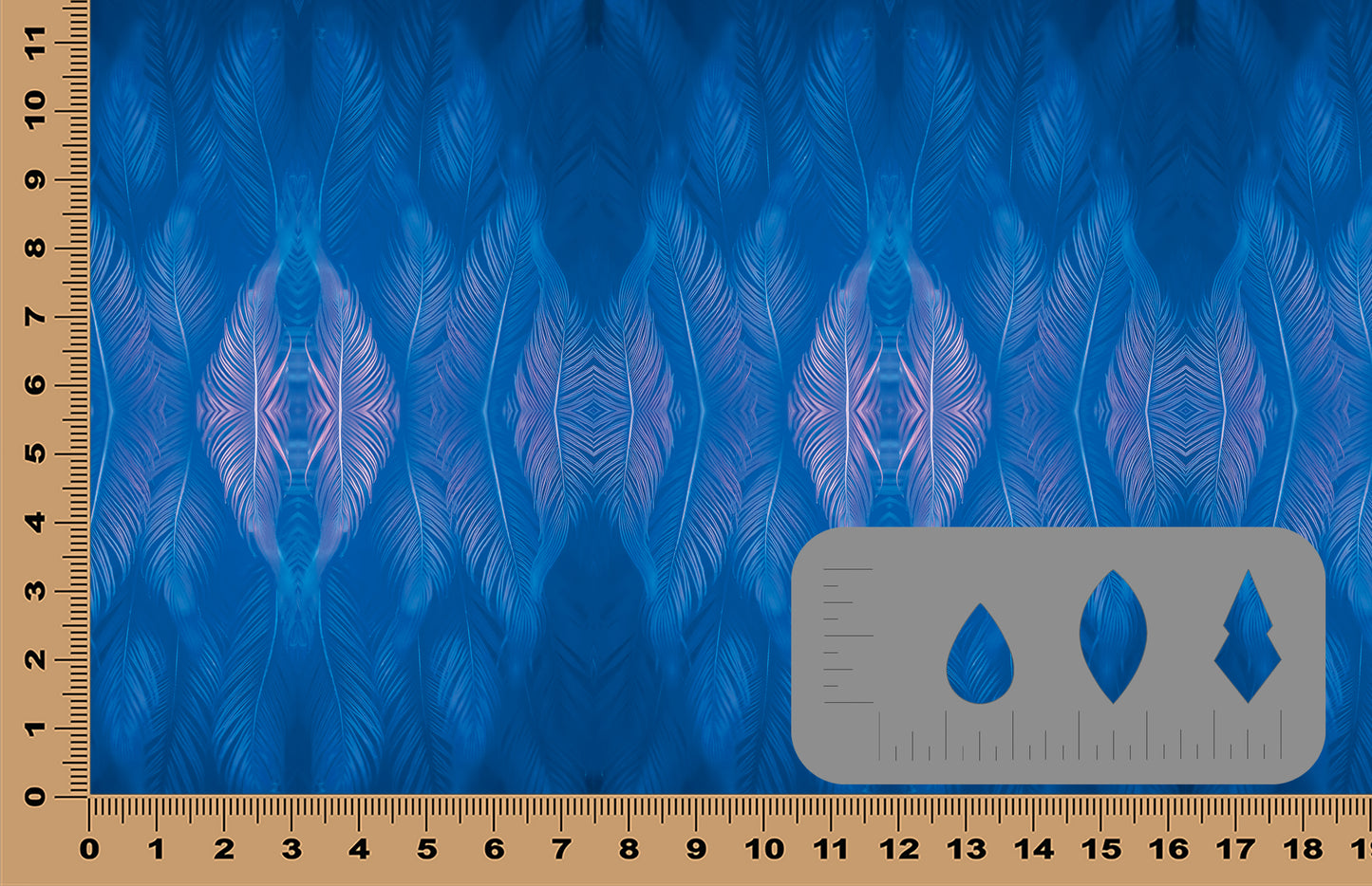 DecoCraft - Cherokee Rose - Style Sheet - Blue Feathers