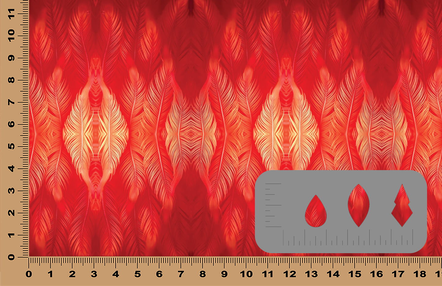 DecoCraft - Cherokee Rose - Style Sheet - Red Feathers