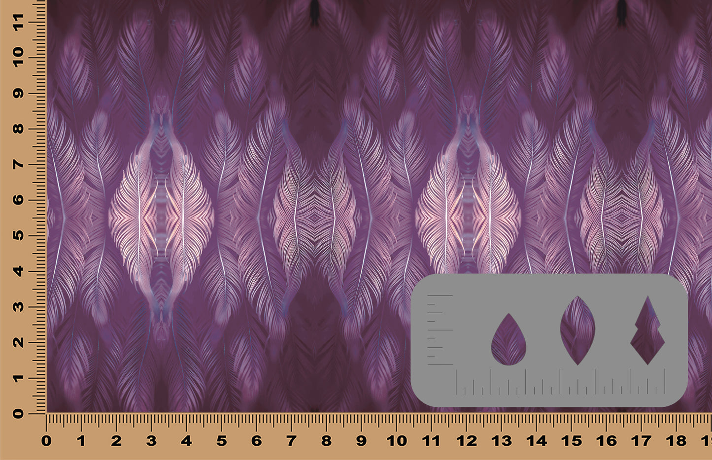 DecoCraft - Cherokee Rose - Style Sheet - Purple Feathers
