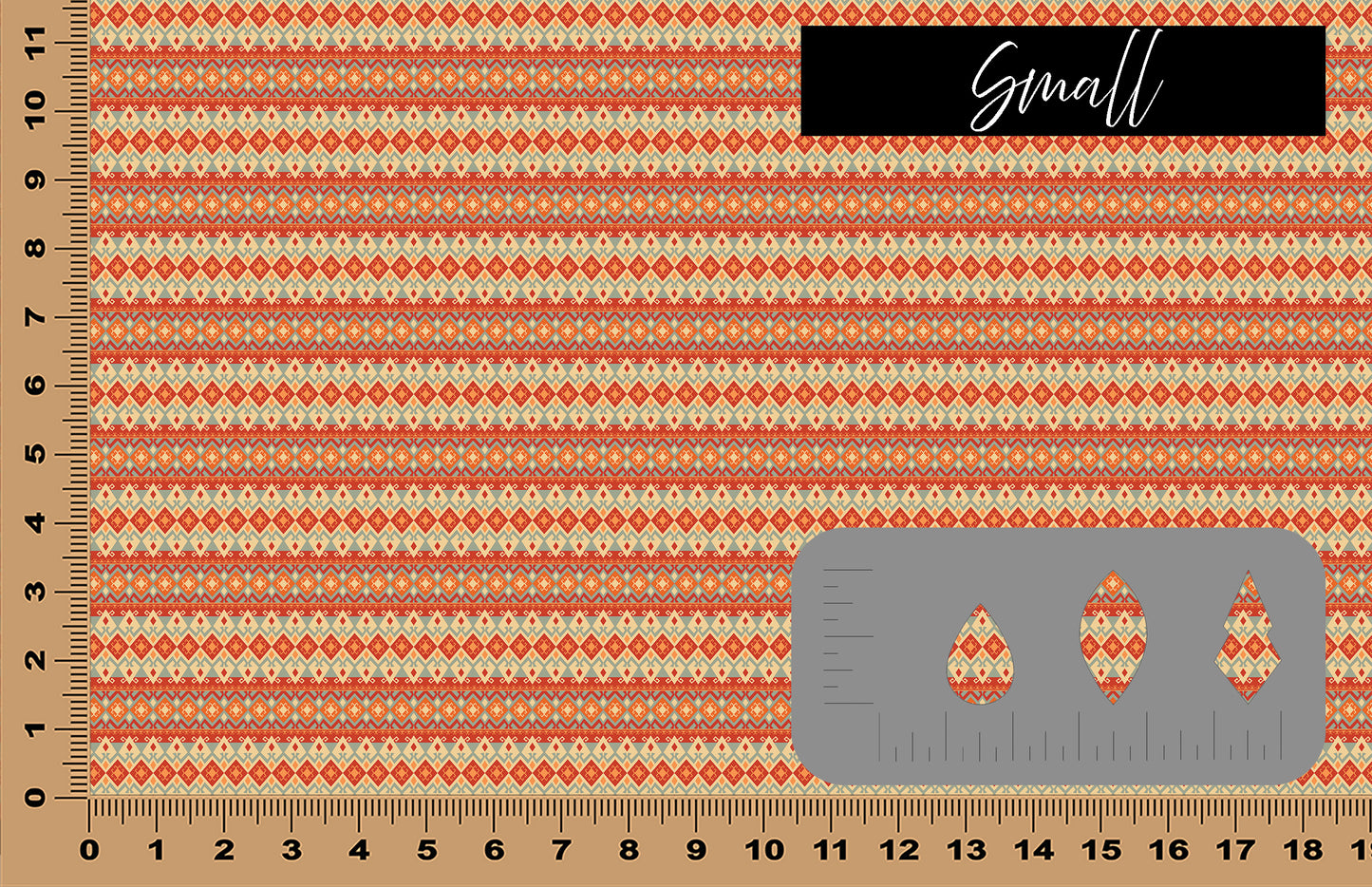DecoCraft - Southwest - Tribal Orange & Gray