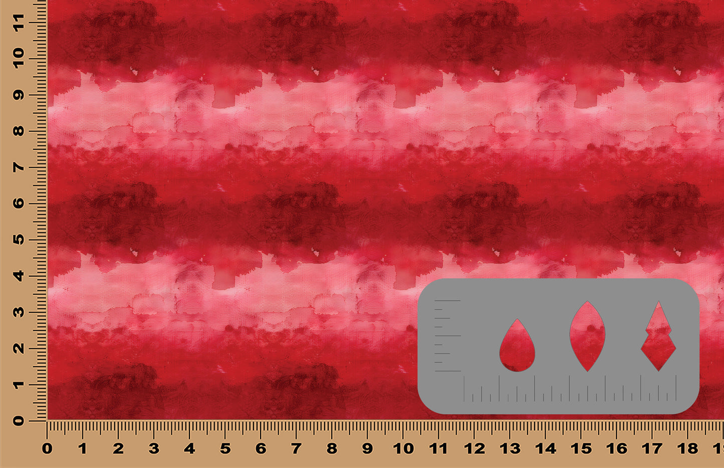 DecoCraft - Abstract - Red Watercolor Strokes