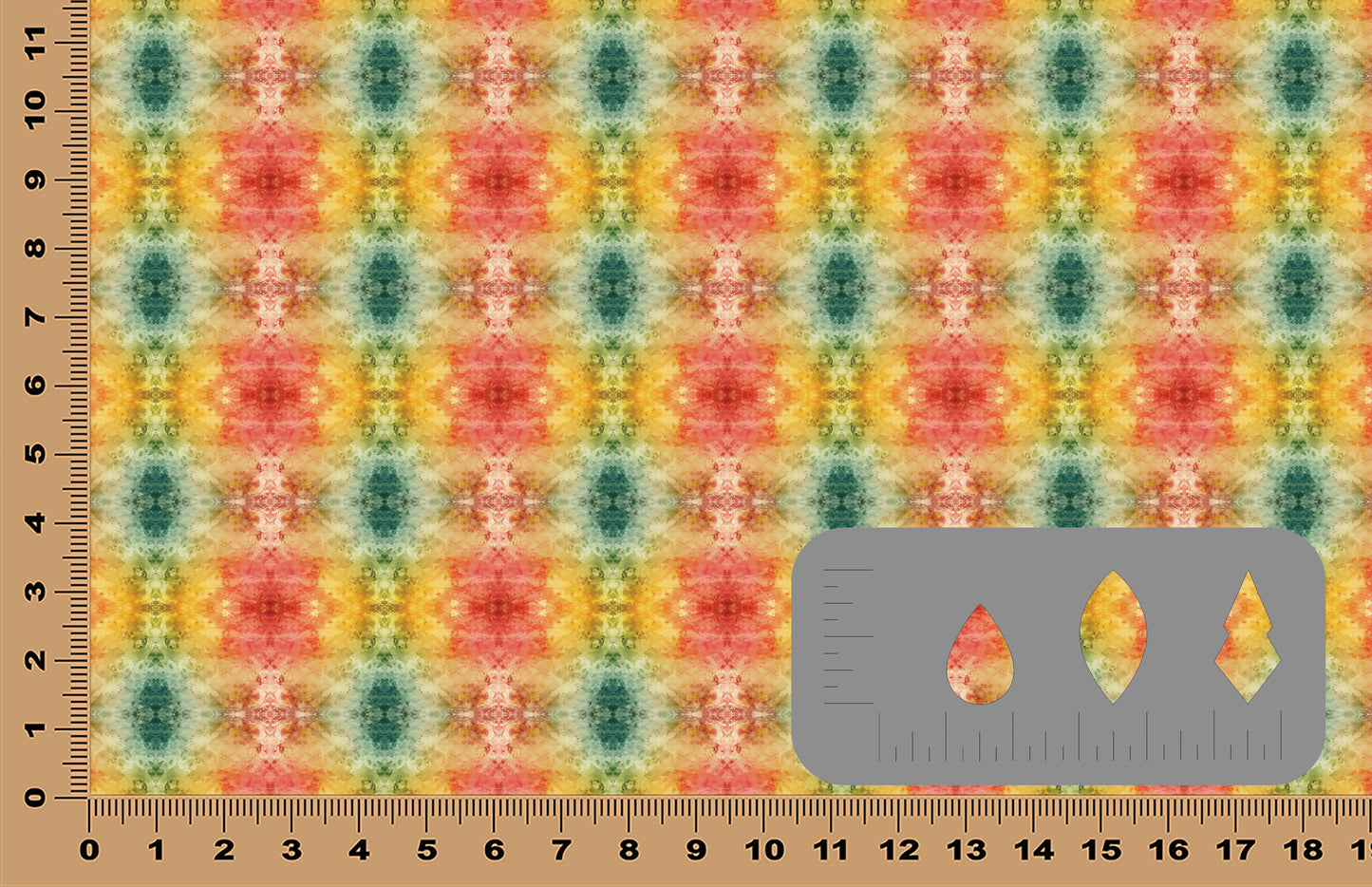 DecoCraft - Abstract - Yellow, Orange, & Green Ikat