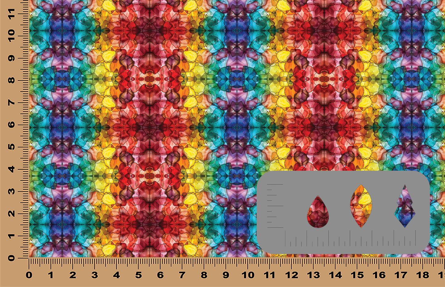 DecoCraft - Abstract - Rainbow Kaleidoscope