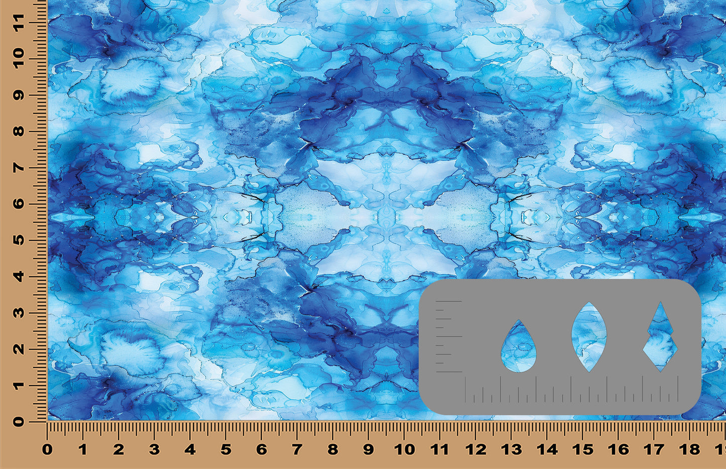 DecoCraft - Abstract - Blue Alcohol Inks