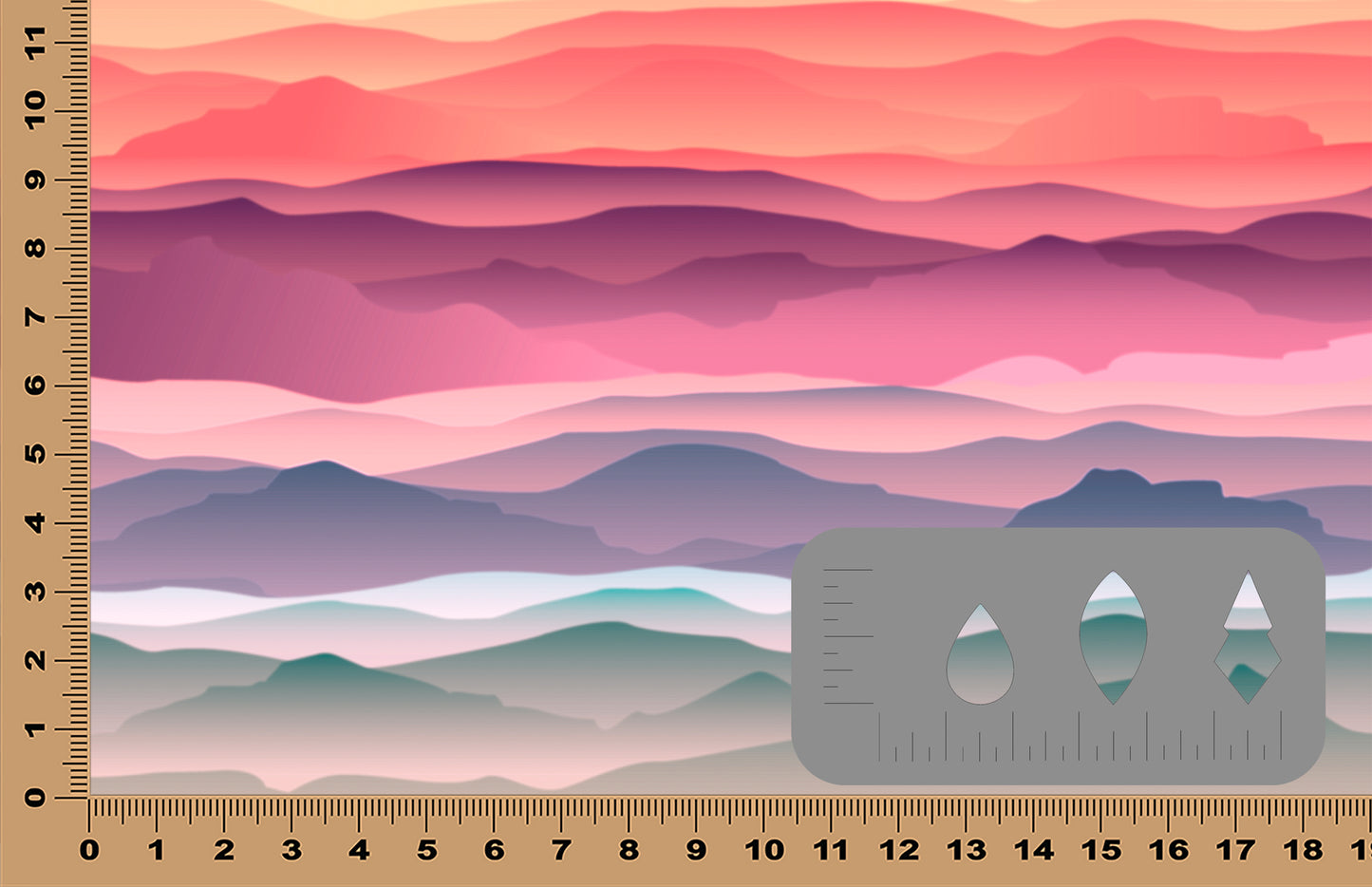 DecoCraft - Cherokee Rose - Style Sheet - Muted Pink Mountains