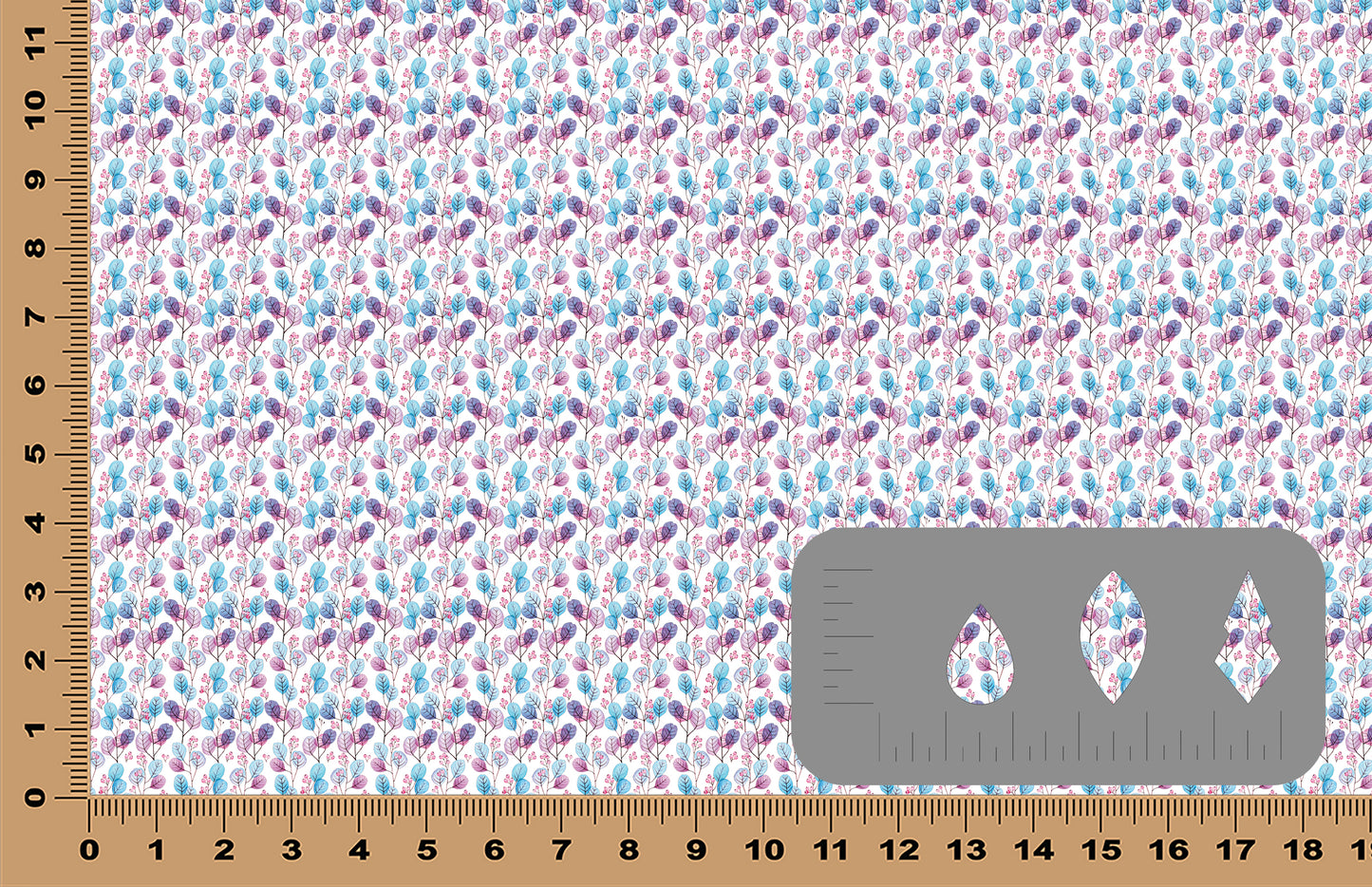 DecoCraft Elevated Textures - Pastel Leaves