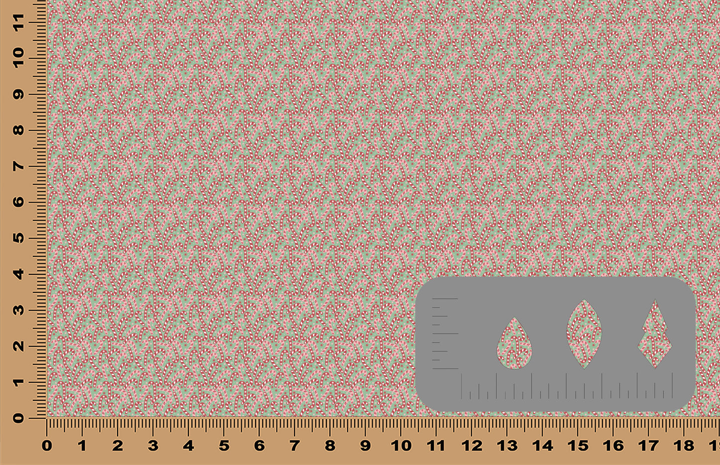 DecoCraft - Elevated Textures - Christmas - Candy Cane Lane