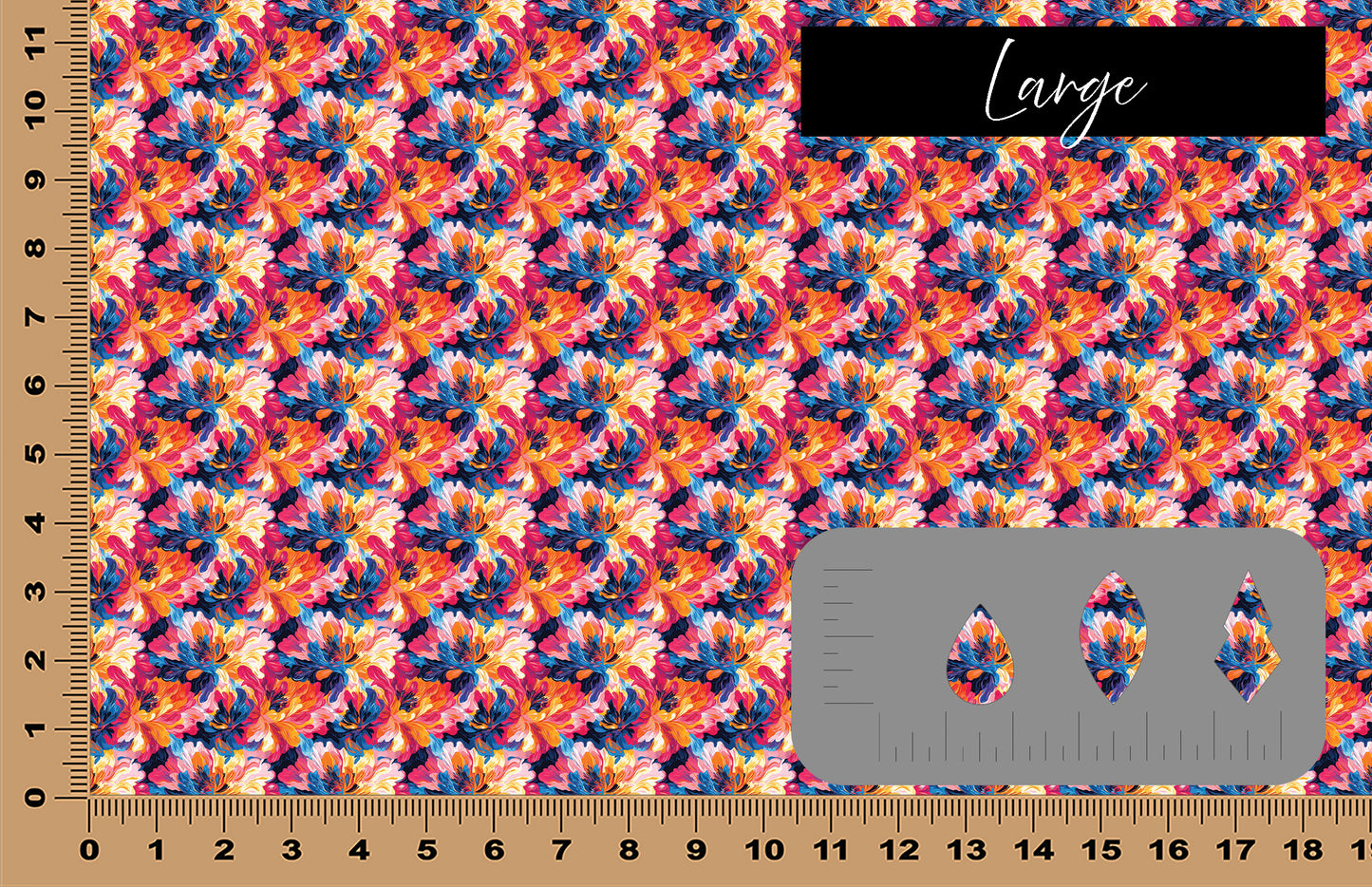 DecoCraft - Flowers & Greenery - Groovy Bright Abstract Floral