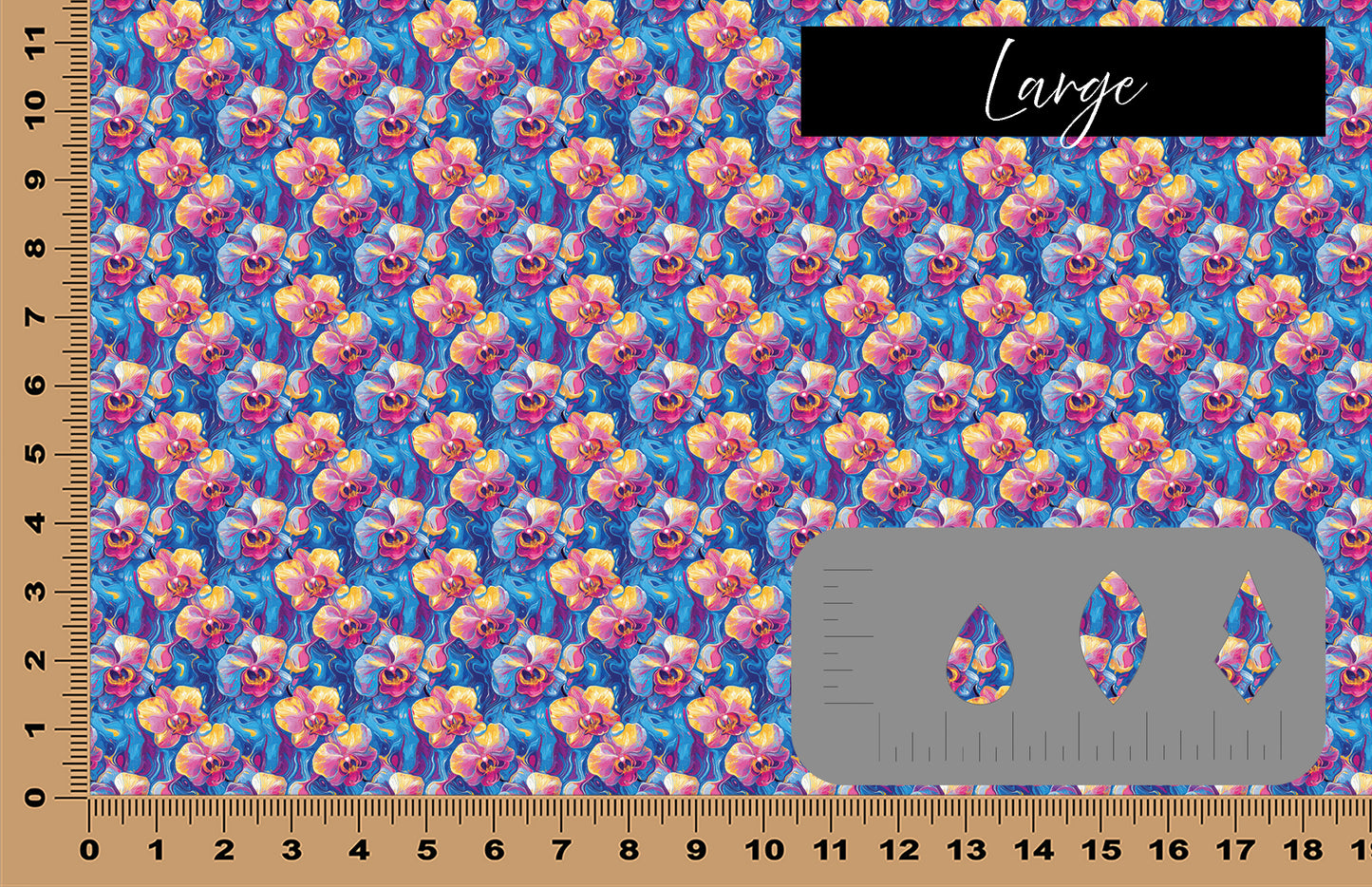 DecoCraft - Flowers & Greenery - Psychedelic Orchids