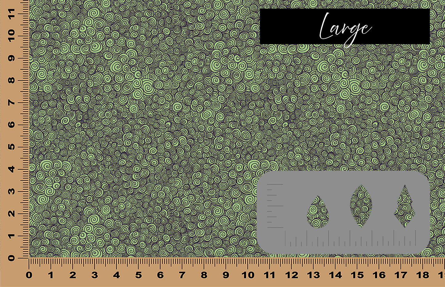 DecoCraft - Halloween - Green Spooky Swirls