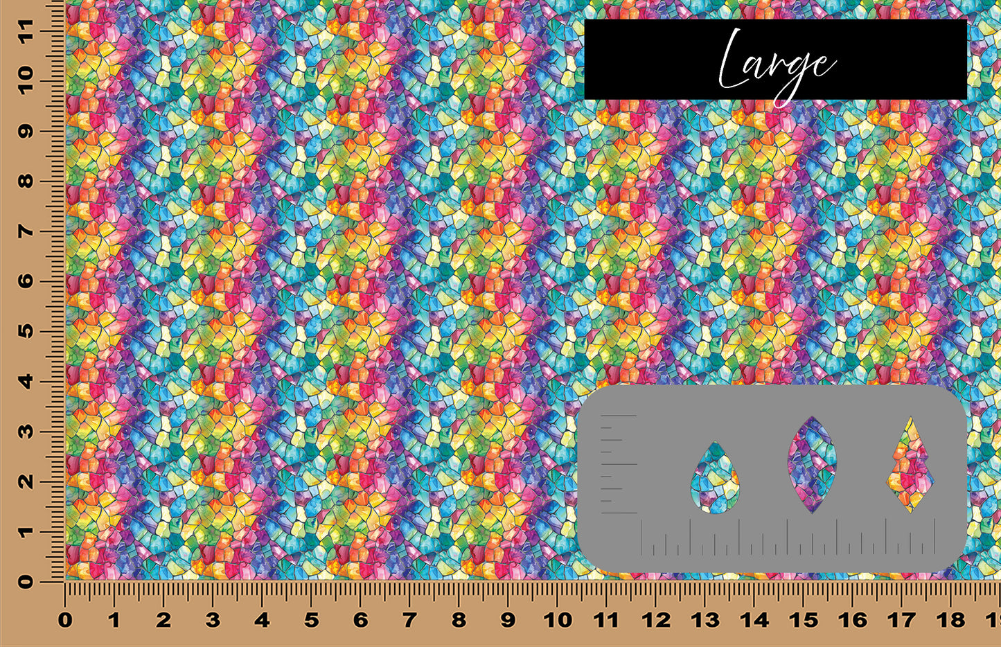 DecoCraft - Stained Glass - Rainbow Mosaic