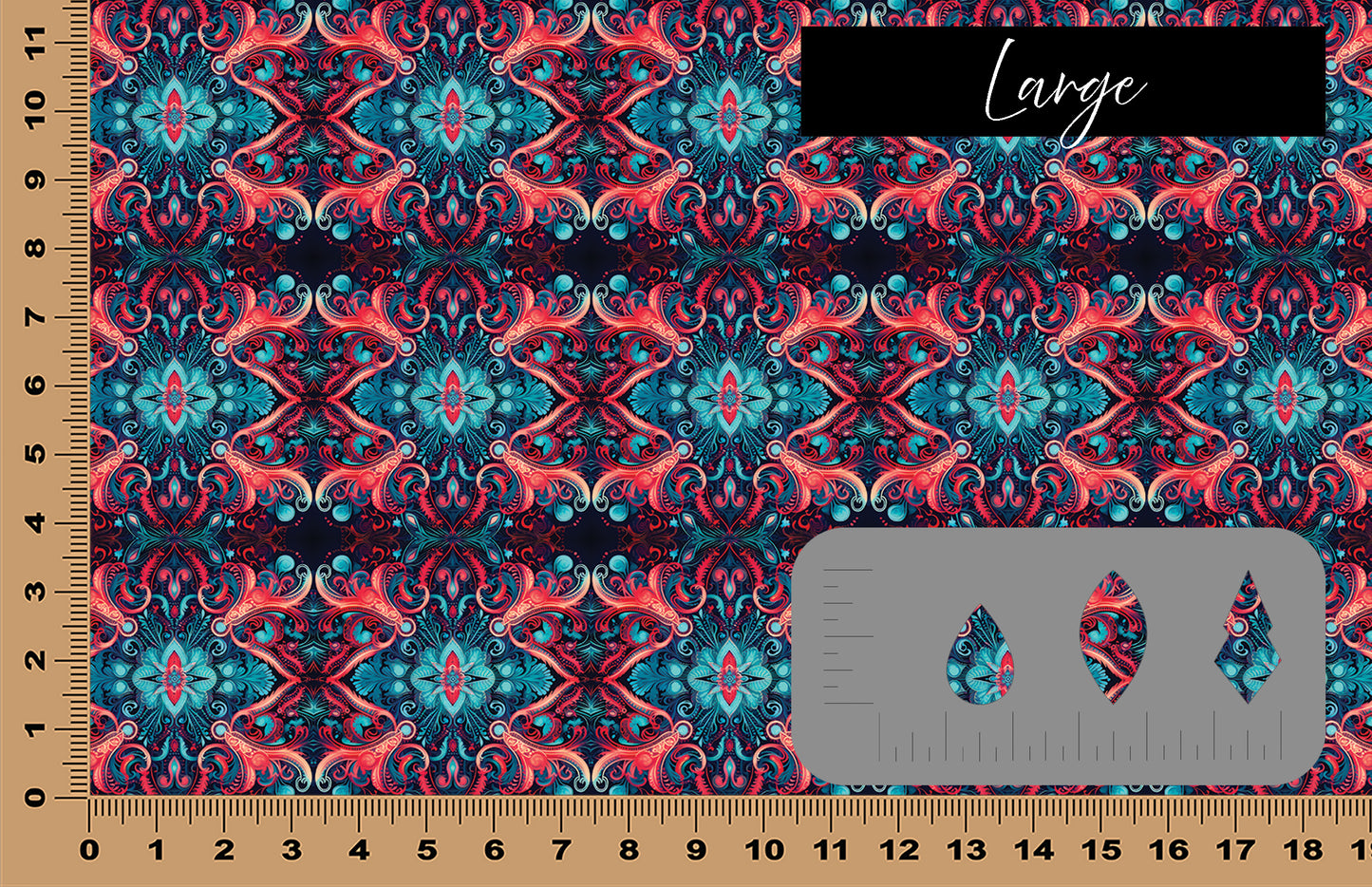 DecoCraft - Textures - Blue & Pink Persian Kilim