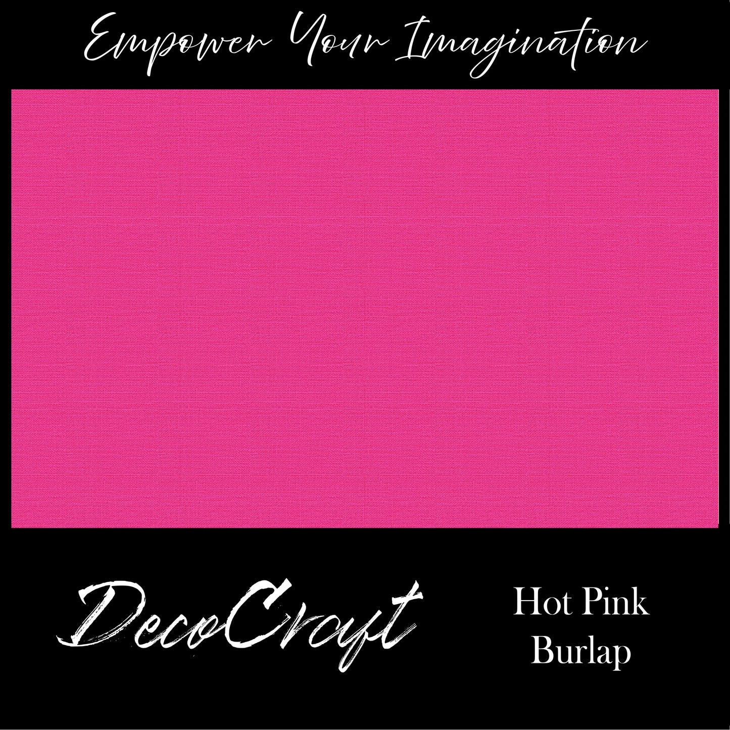 DecoCraft - Textures - Burlap Solids - Hot Pink