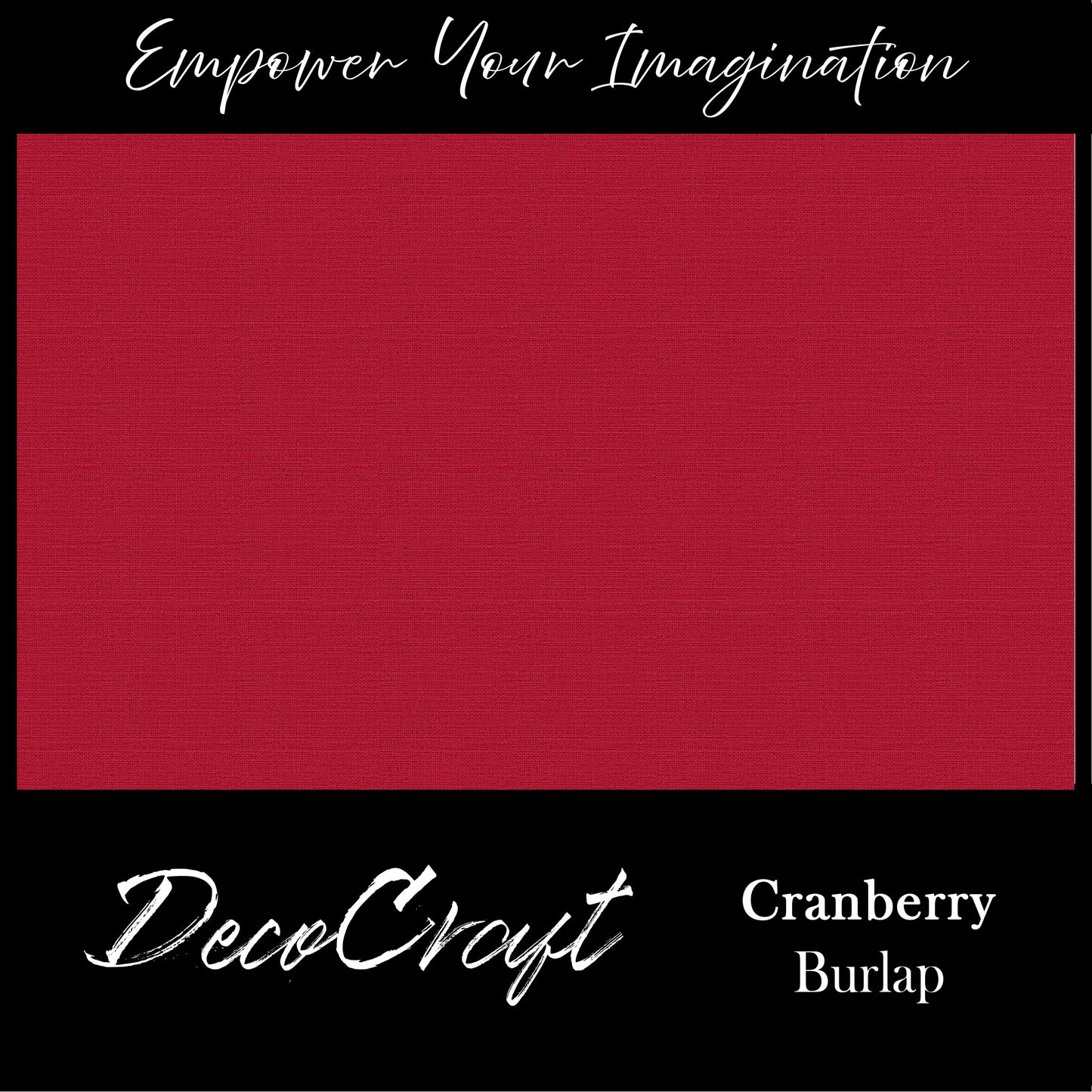 DecoCraft - Textures - Burlap Solids - Cranberry