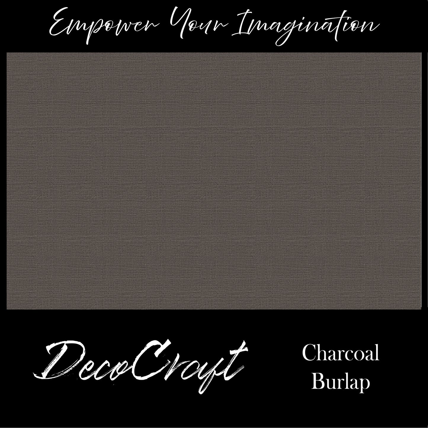 DecoCraft - Textures - Burlap Solids - Charcoal