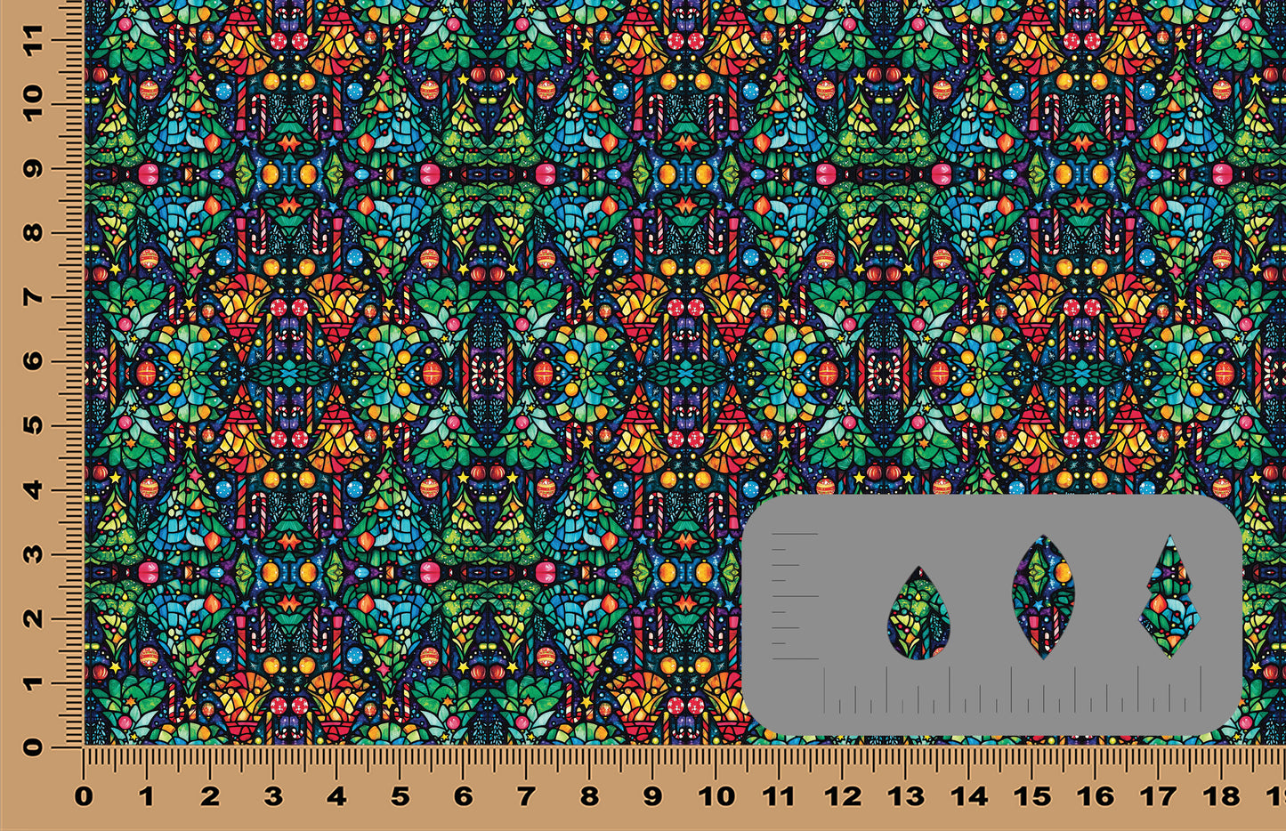 DecoCraft - Stained Glass - Christmas Trees