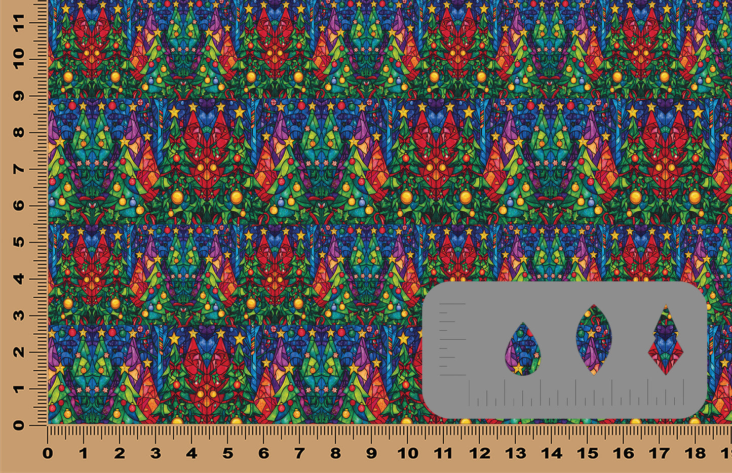 DecoCraft - Stained Glass - More Christmas Trees