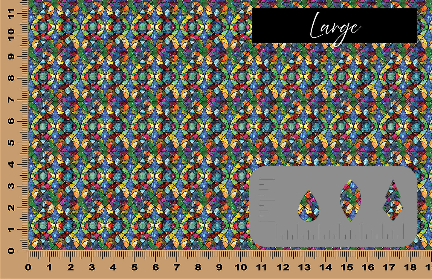 DecoCraft - Stained Glass - Bright Geometric