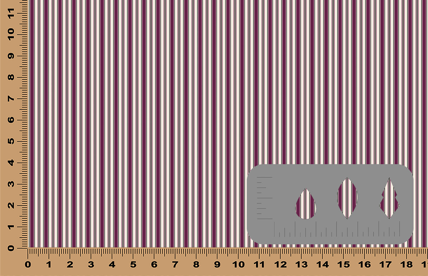 DecoCraft - Stripes - Purple & Black Stripes