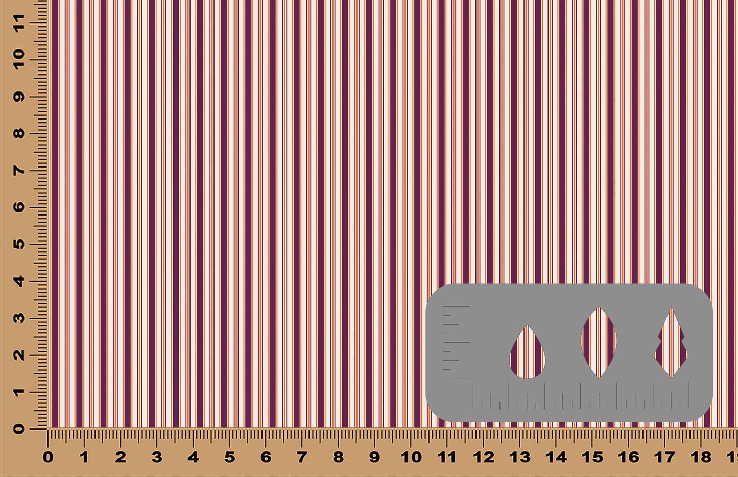 DecoCraft - Stripes - Purple & Orange Stripes