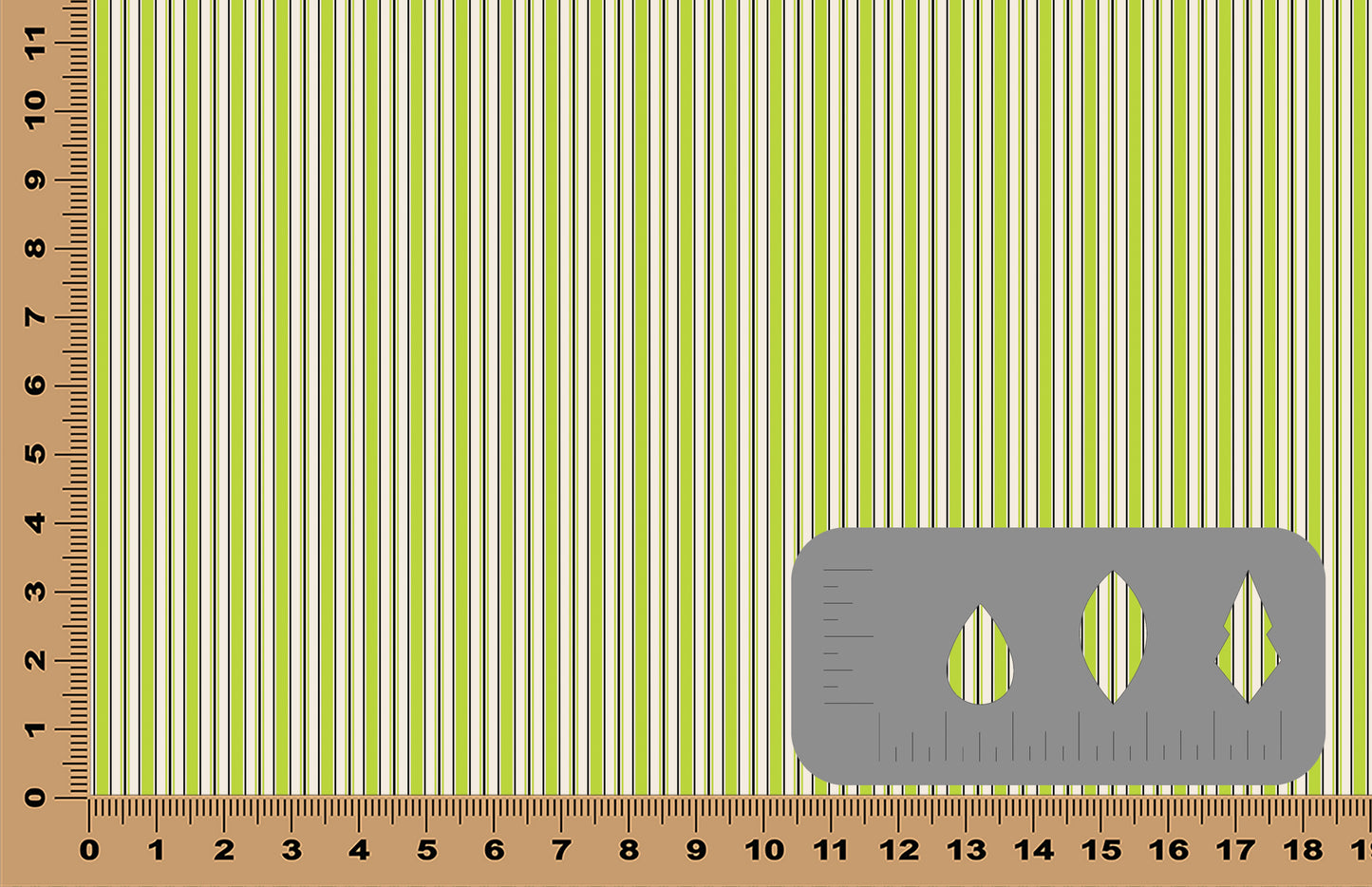 DecoCraft - Stripes - Green & Black Stripes