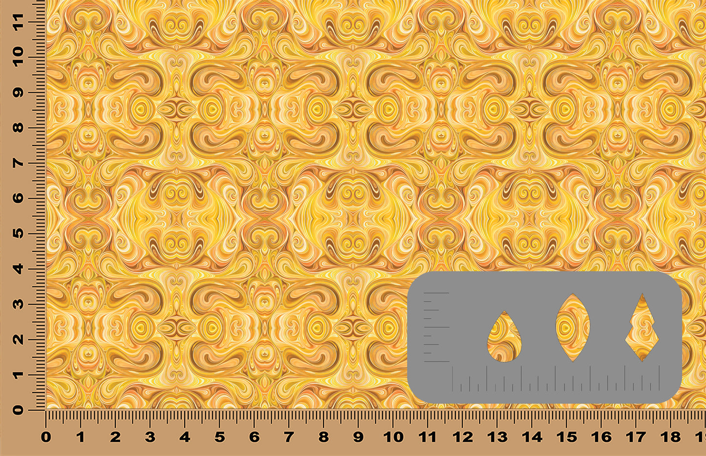 DecoCraft - Swirls - Abstract Swirls Yellow