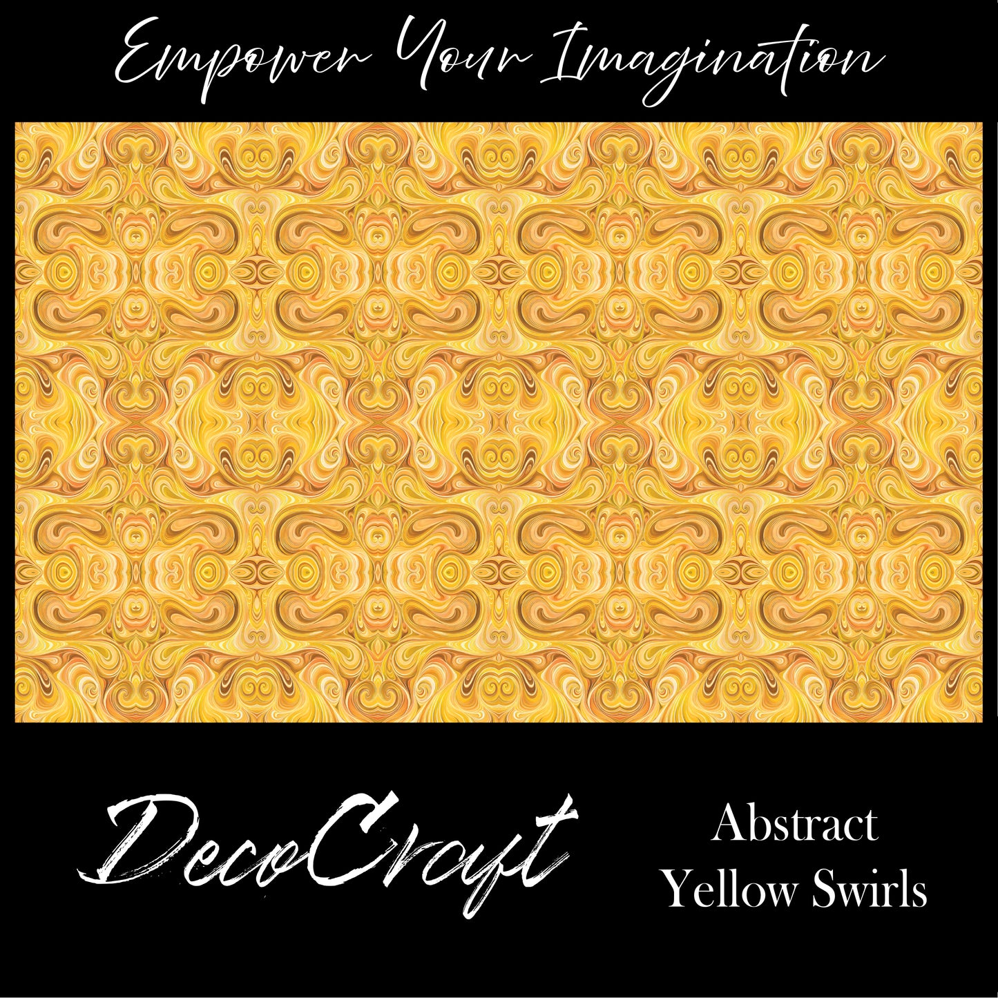 DecoCraft - Swirls - Abstract Swirls Yellow
