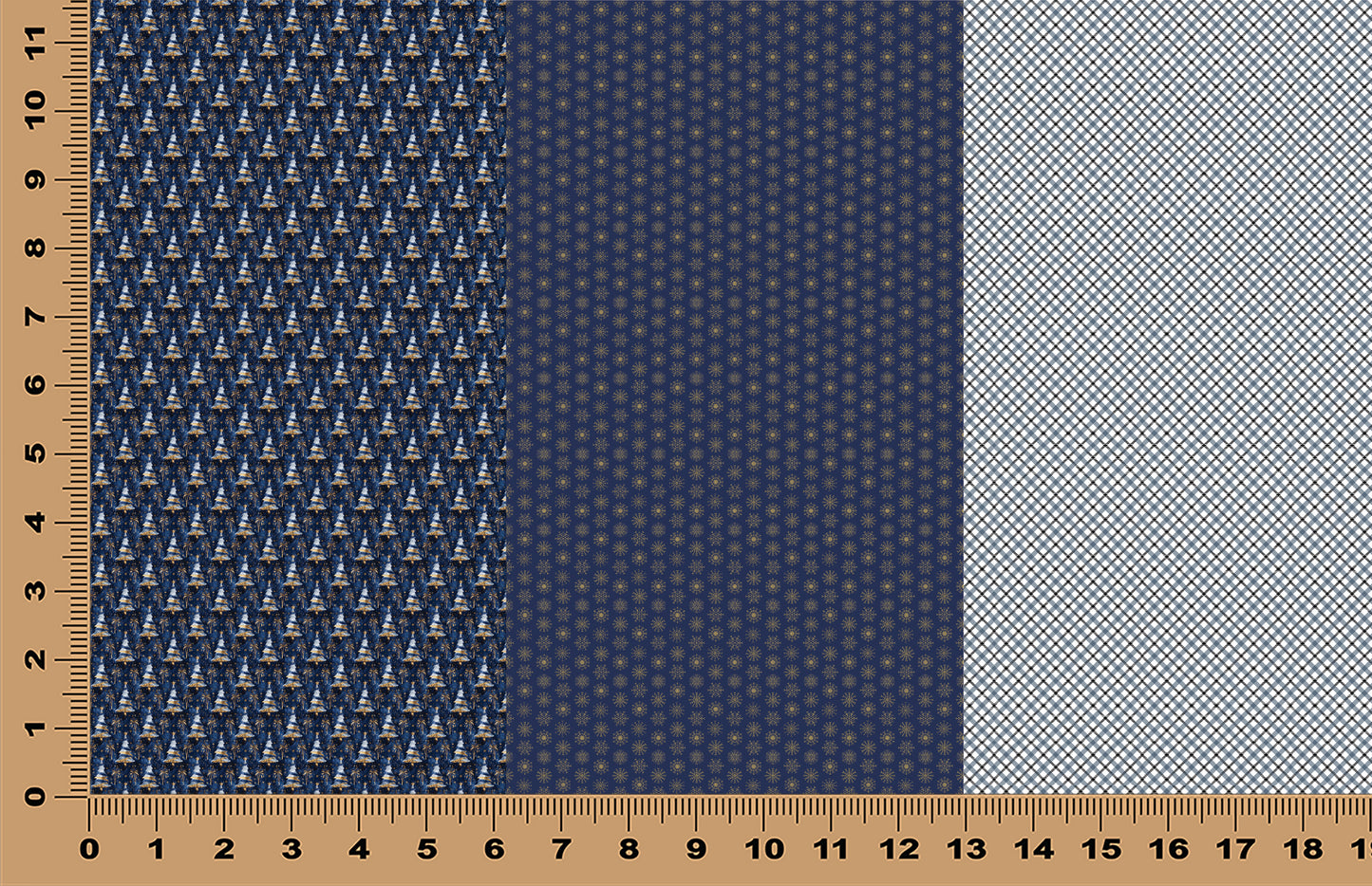 DecoCraft - Trios - Blue Christmas Trio