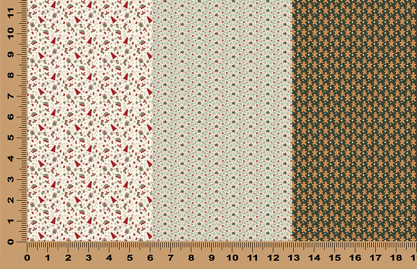 DecoCraft - Trios - Homespun Christmas Trio