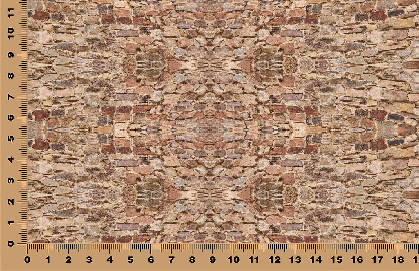 DecoCraft - Photo-astic Textures (Flat) - Stone Wall Kaleidoscope