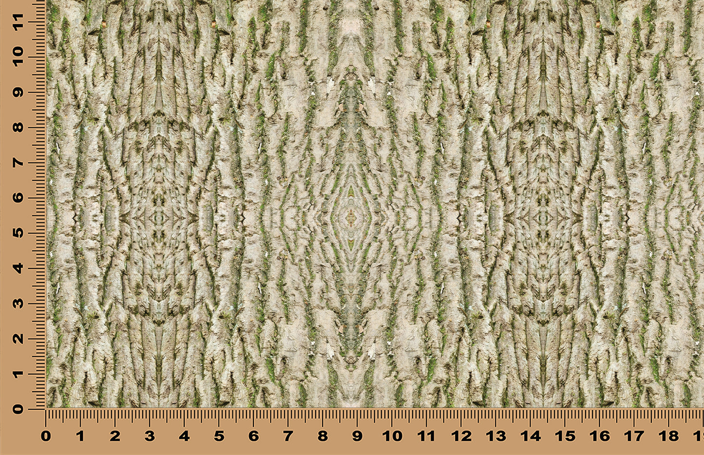 DecoCraft - Photo-astic Textures (Flat) - Tree Bark Kaleidoscope