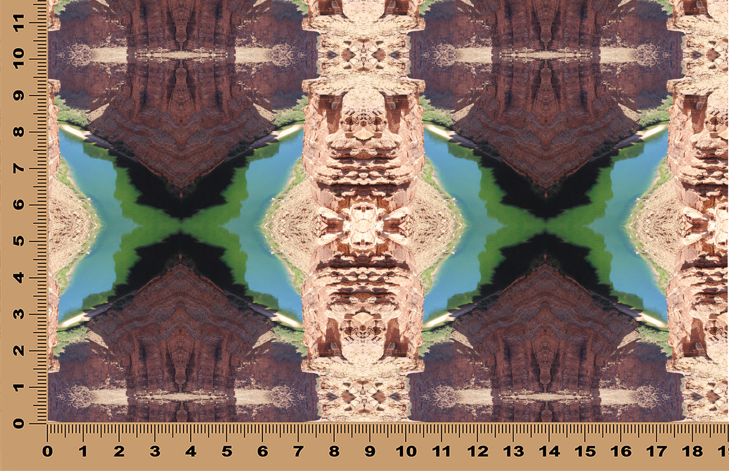 DecoCraft - Photo-astic Textures (Flat) - Grand Canyon Horseshoe Bend Kaleidoscope