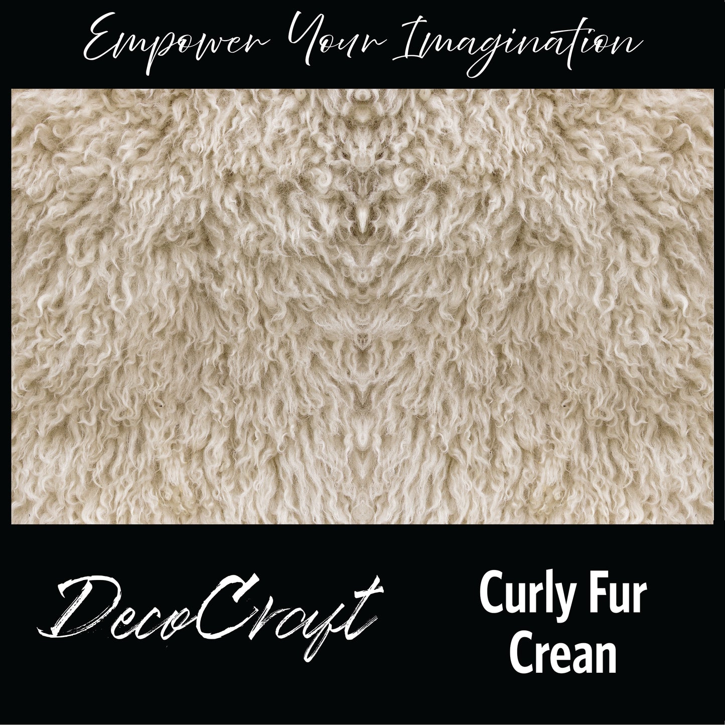 DecoCraft - Textures (Flat) - Curly Fur - Cream