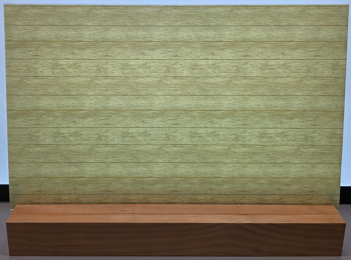 DecoCraft - Slatted Wood Collection - Light Yellow