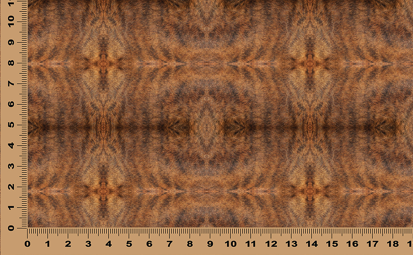 DecoCraft - Textures (Flat) Brindle Fur - Brown