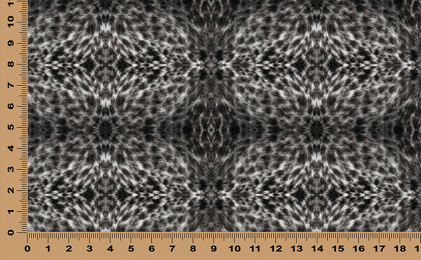 DecoCraft - Textures (Flat) Speckled Fur - Black on White