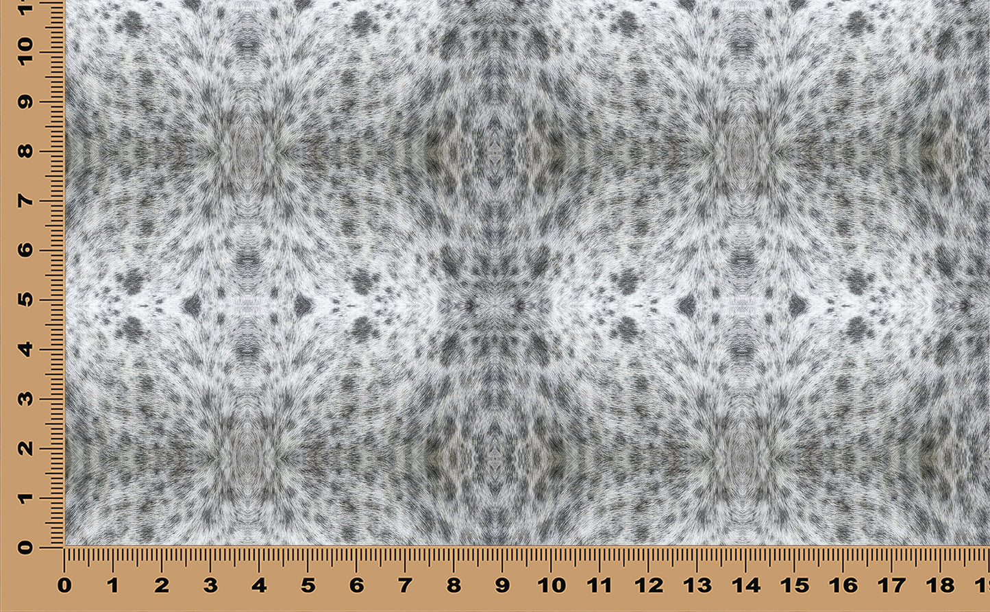 DecoCraft - Textures (Flat) Speckled Fur - Gray on White
