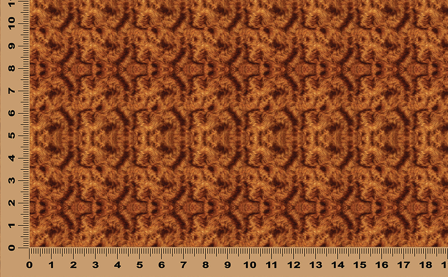 DecoCraft - Textures (Flat) Wavy Fur - Chestnut