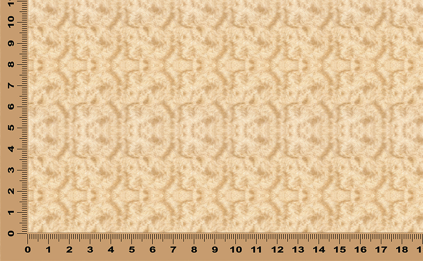 DecoCraft - Textures (Flat) Wavy Fur - Cream