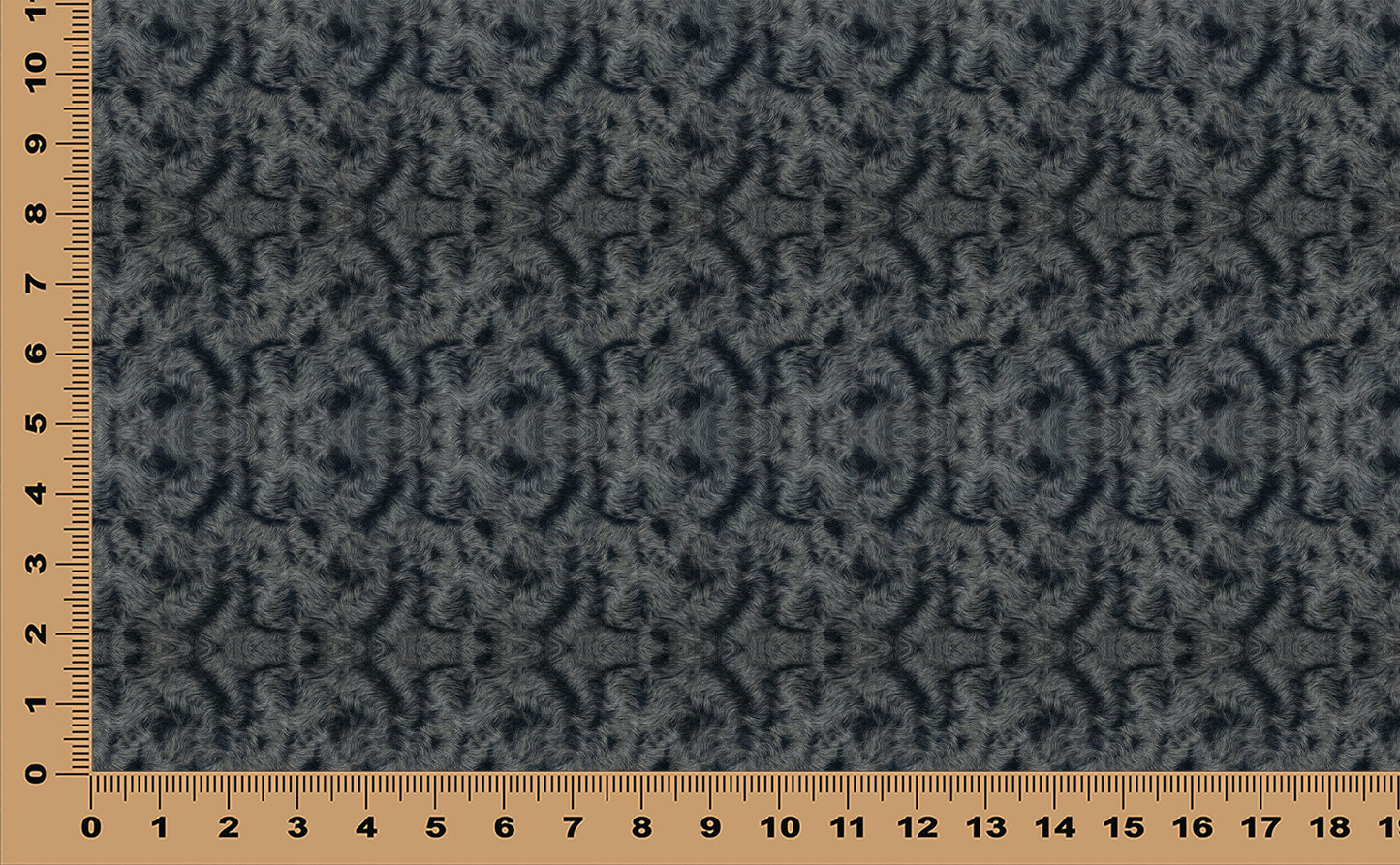 DecoCraft - Textures (Flat) Wavy Fur - Dark Gray