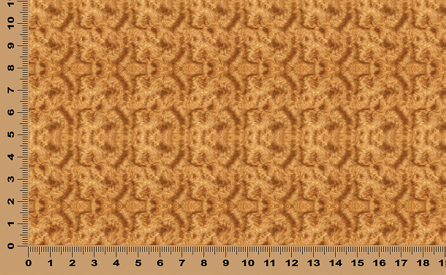 DecoCraft - Textures (Flat) Wavy Fur - Tan