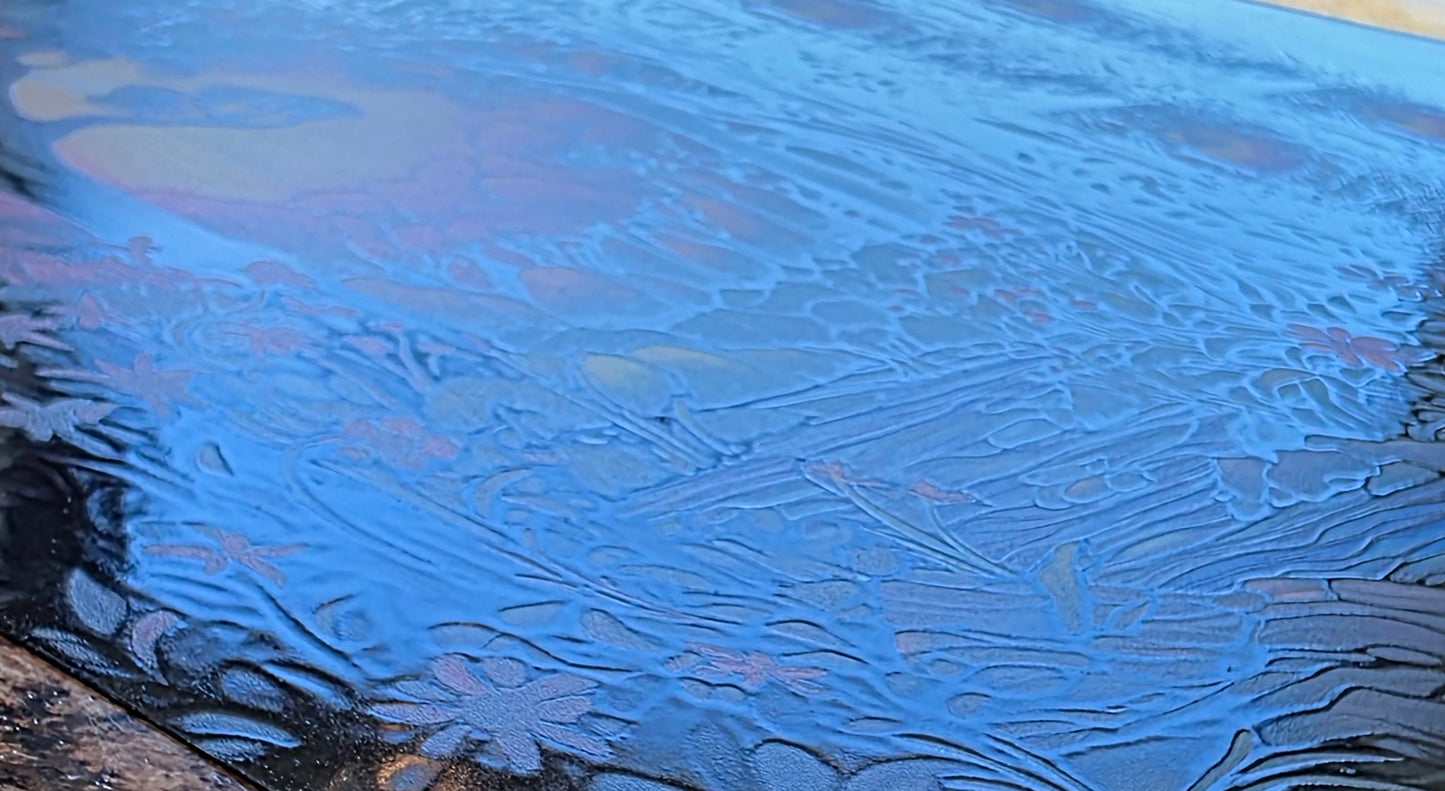 DecoCraft - Scenic Elevated Texture Tiles - Golden Forest Stream