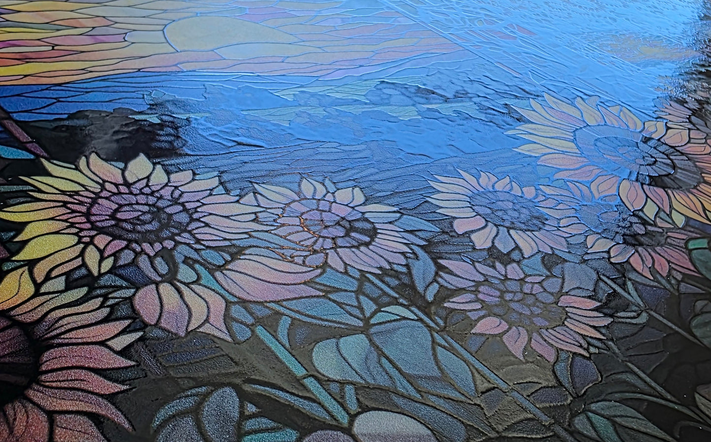 DecoCraft - Scenic Elevated Texture Tiles - Sunflower Valley