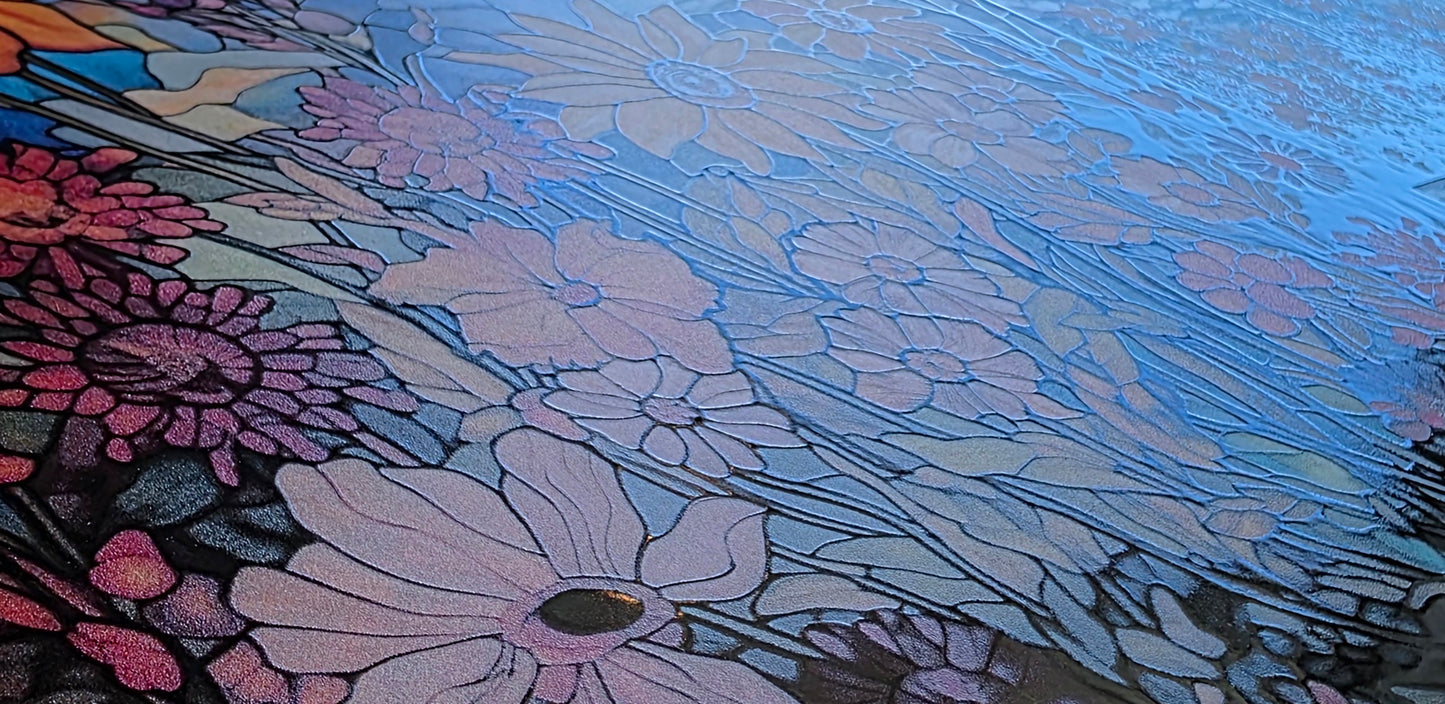 DecoCraft - Scenic Elevated Texture Tiles - Meadow in Bloom